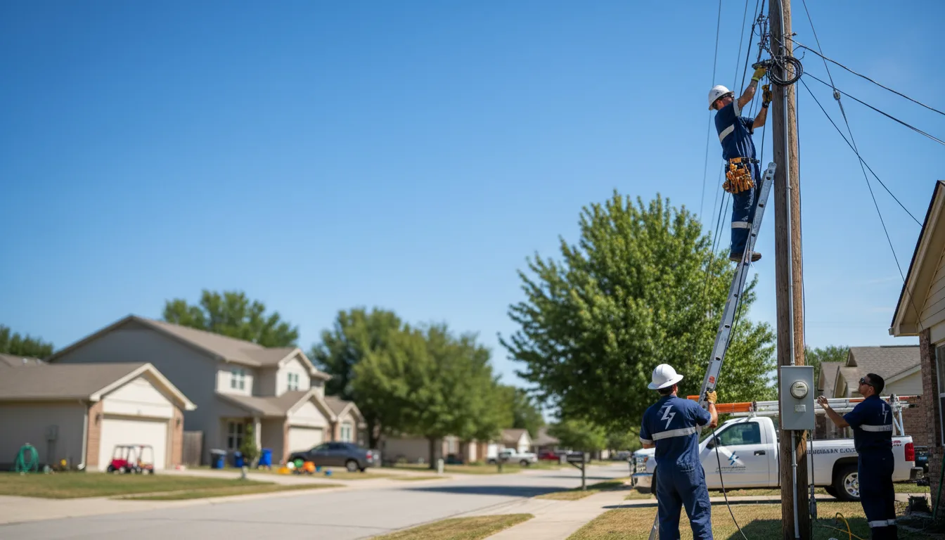 Residential electrician providing installation services in Sussex, WI
